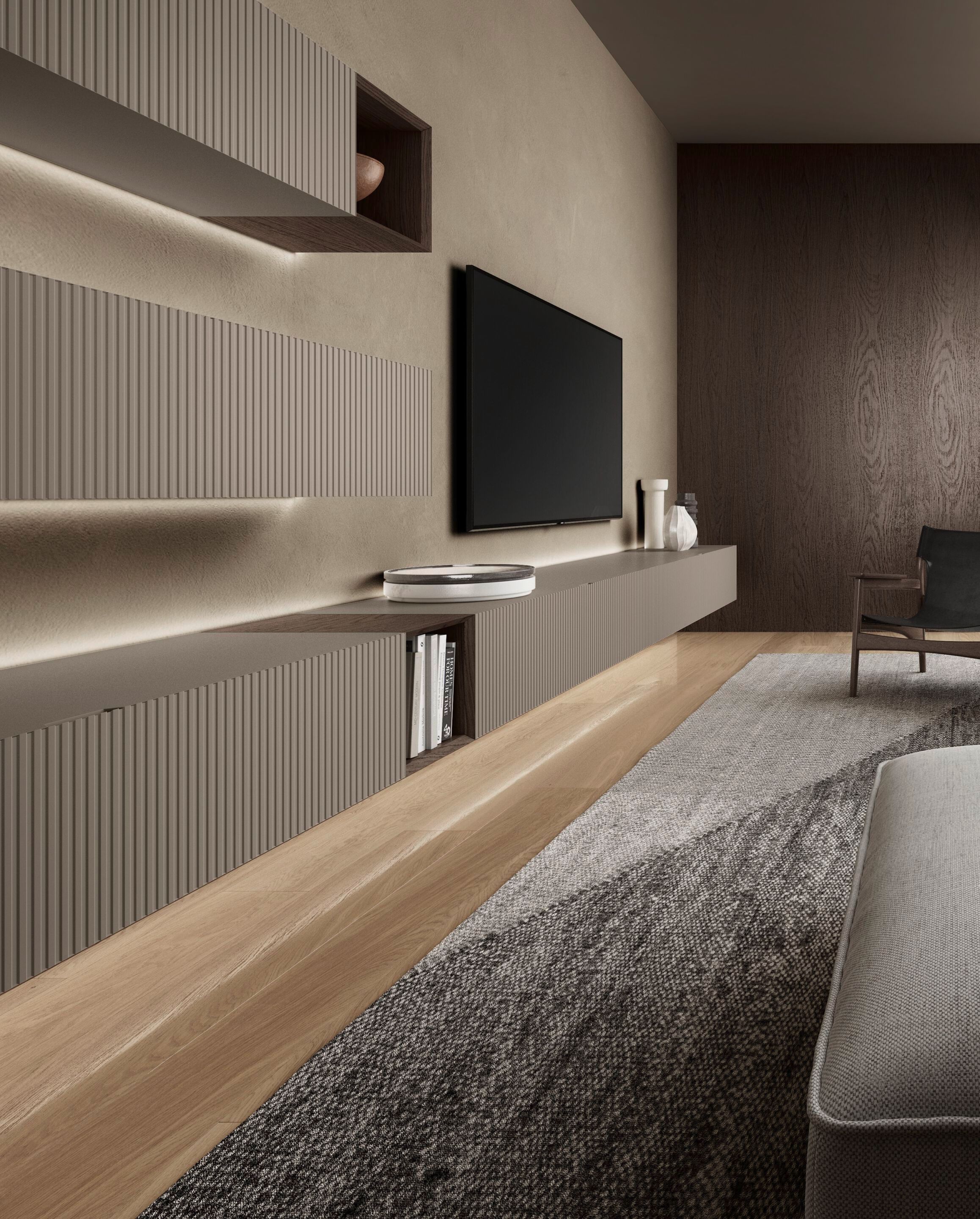 Деревянная оборудованная стена Olivieri CUBE 6 ARCH-00123672 - Вид №12