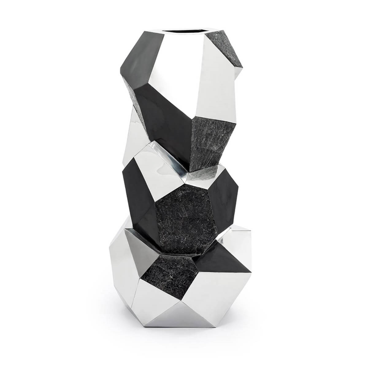 200189-02 ABHIKA ВАЗА ОБОЛОЧКА СМОЛА SILVER  - Вид №1