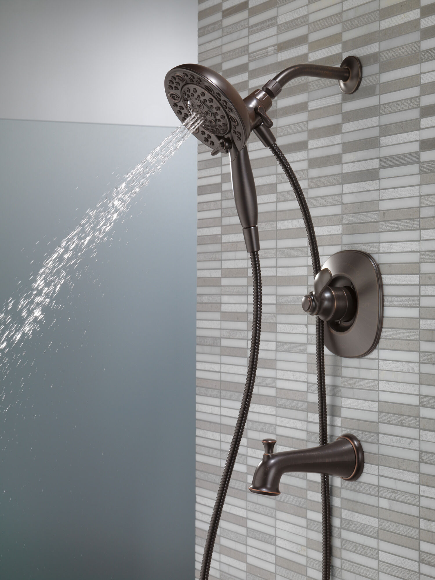 144710-RB-I20 Ванна и душ Monitor® серии 14 с In2ition® Delta Faucet Nura Венецианская бронза - Вид №8