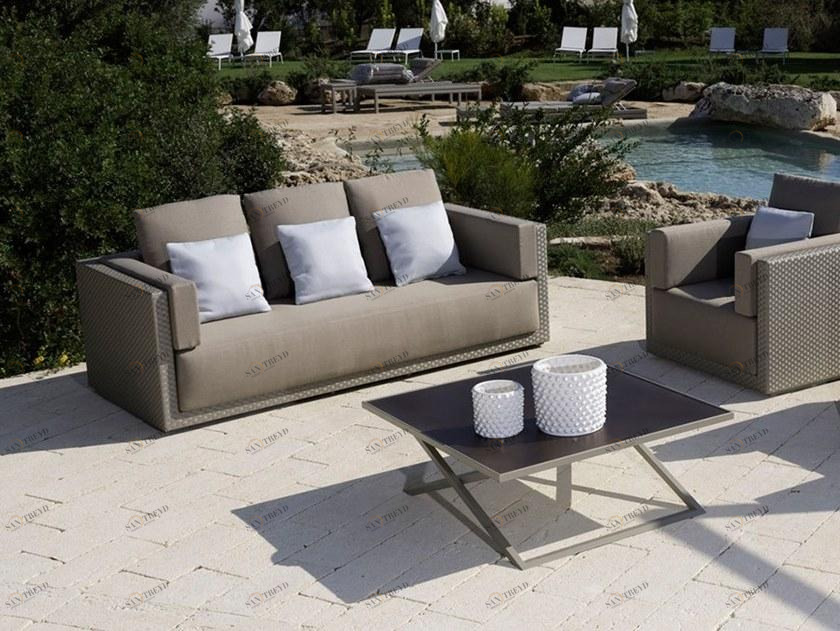 Braid Садовый диван из полиэтиленового волокна Zoe 101.002/101.003