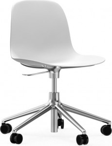 606040 Кресло Swivel 5W Gaslift Alu White Normann Copenhagen Form