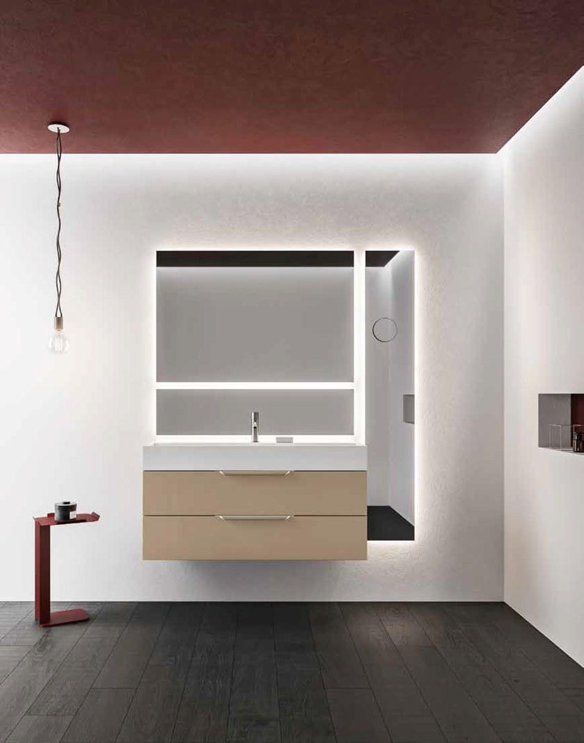 Cerasa Тумба под умывальник, лакированная, с зеркалом Nerolab sun-id-1463200 - Вид №3