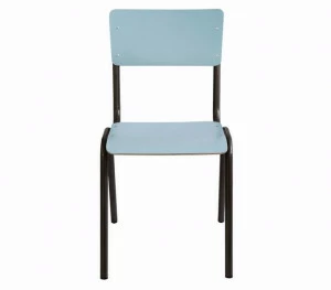 Vela Arredamenti Штабелируемый стул из трубчатого железа и дерева