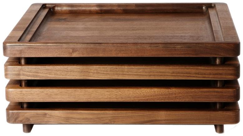 BassamFellows Прямоугольный поднос из массива дерева Tray Cb-12 - Вид №3