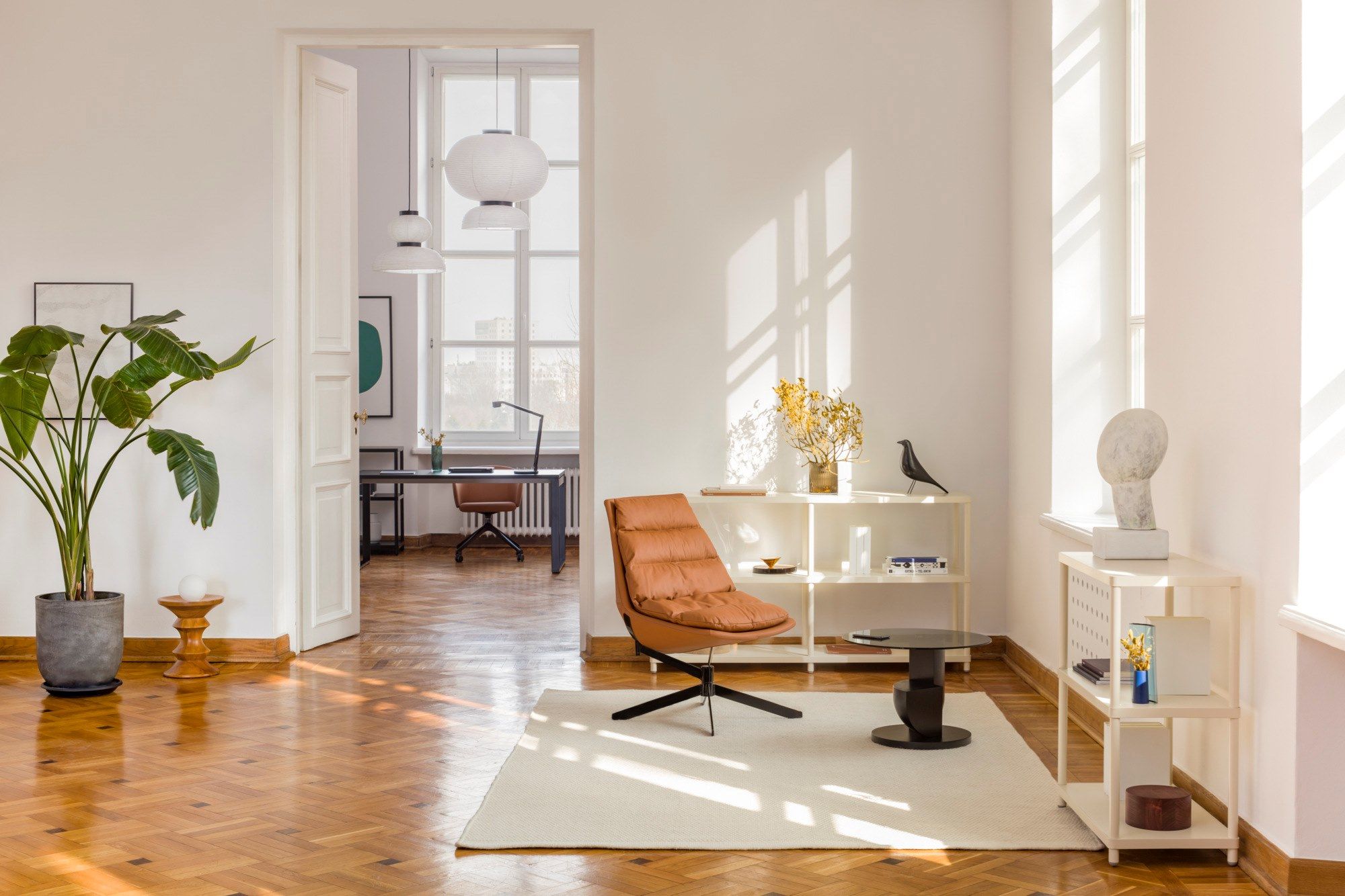 Вращающееся кресло с кожаными спицами MDD Fat Frank ARCH-00139301 - Вид №6