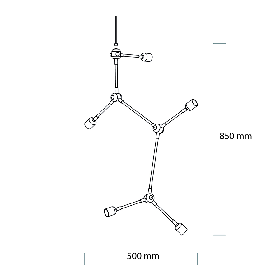 1970539 MENU Люстра Харрисон Черный  - Вид №2