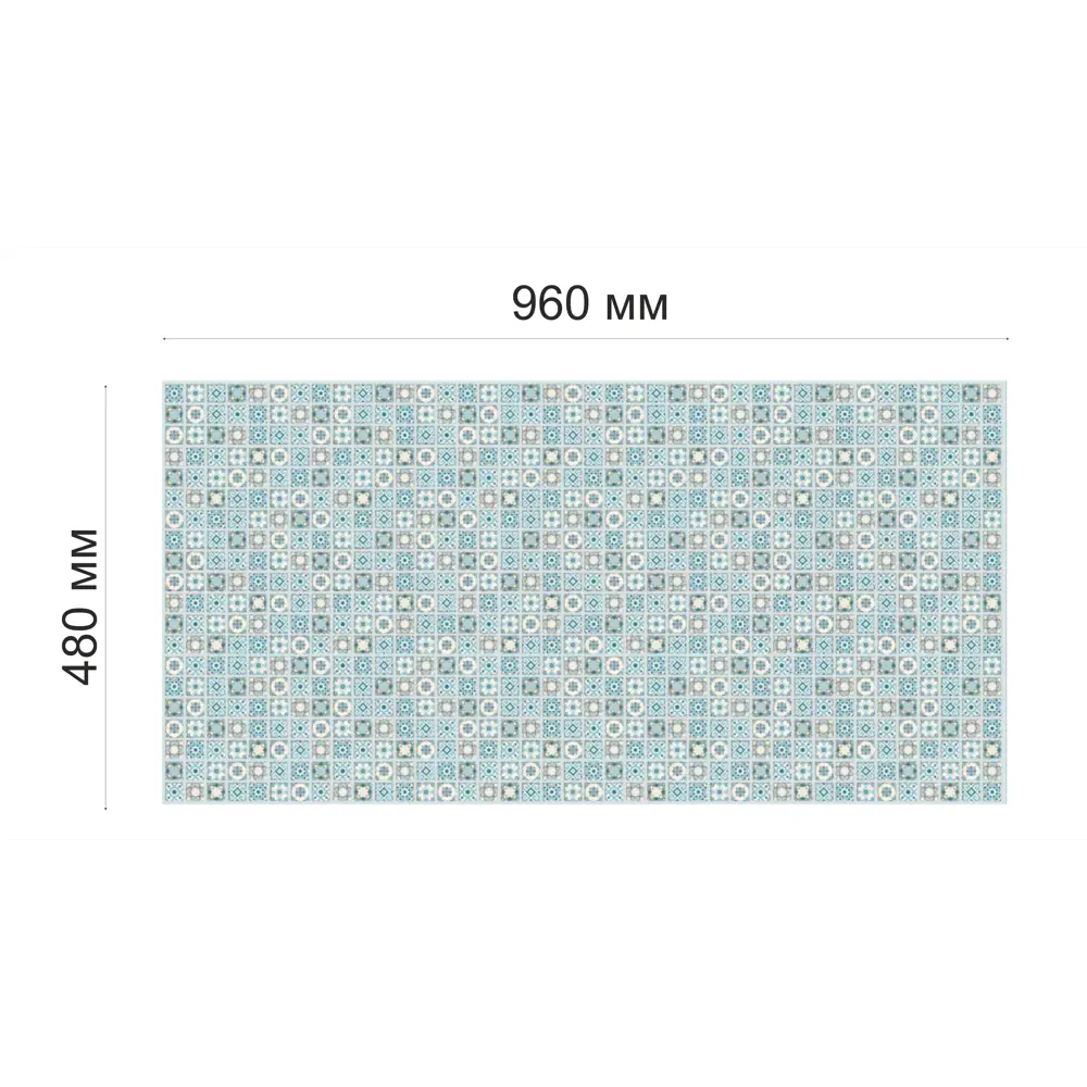 Листовая панель ПВХ 960x480x0.3 мм Восточная 0.46 м² GRACE STLM-2165621 - Вид №4