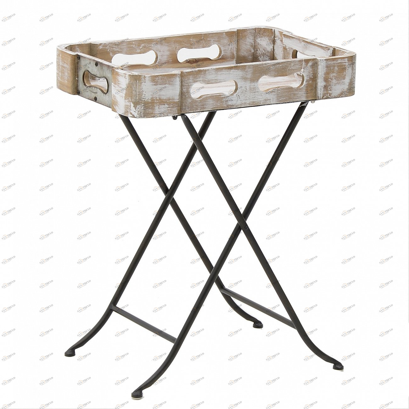 Столик сервировочный бежевый с ручками 50 см Blacky TO4ROOMS  213973 Бежевый 