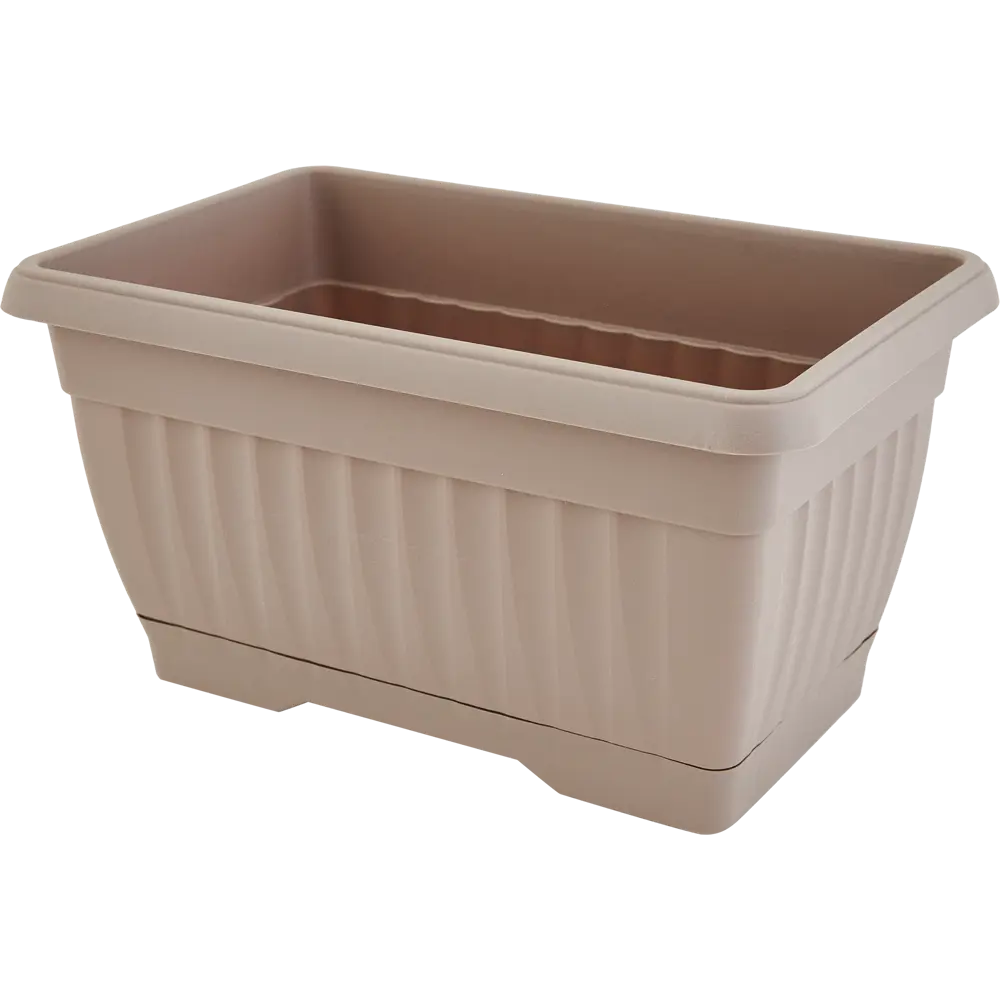 Балконный ящик 19.5x16x30 см v9.3 л пластик мокко Santreyd STLM-2195282