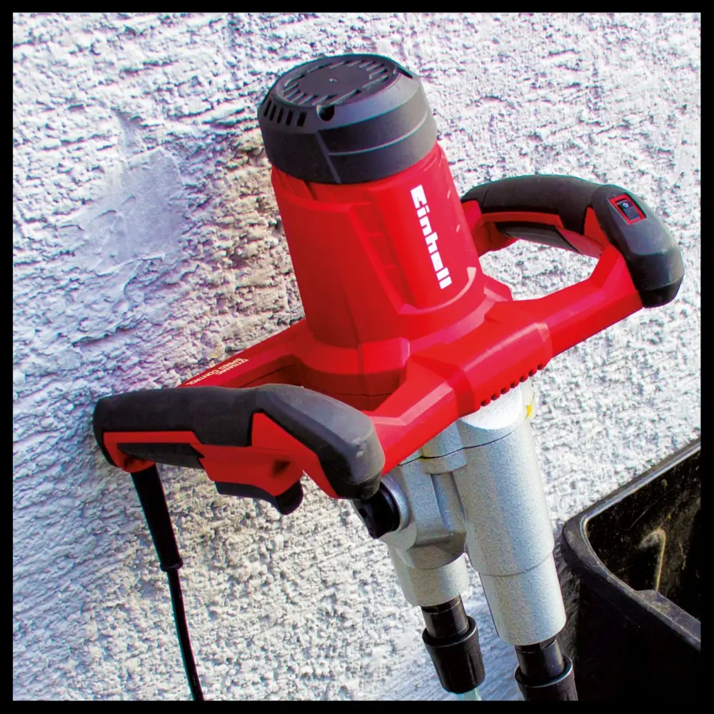 Строительный миксер Einhell TE-MX 1600-2 CE Twin с двумя насадками 82380883 STLM-0025960 - Вид №3