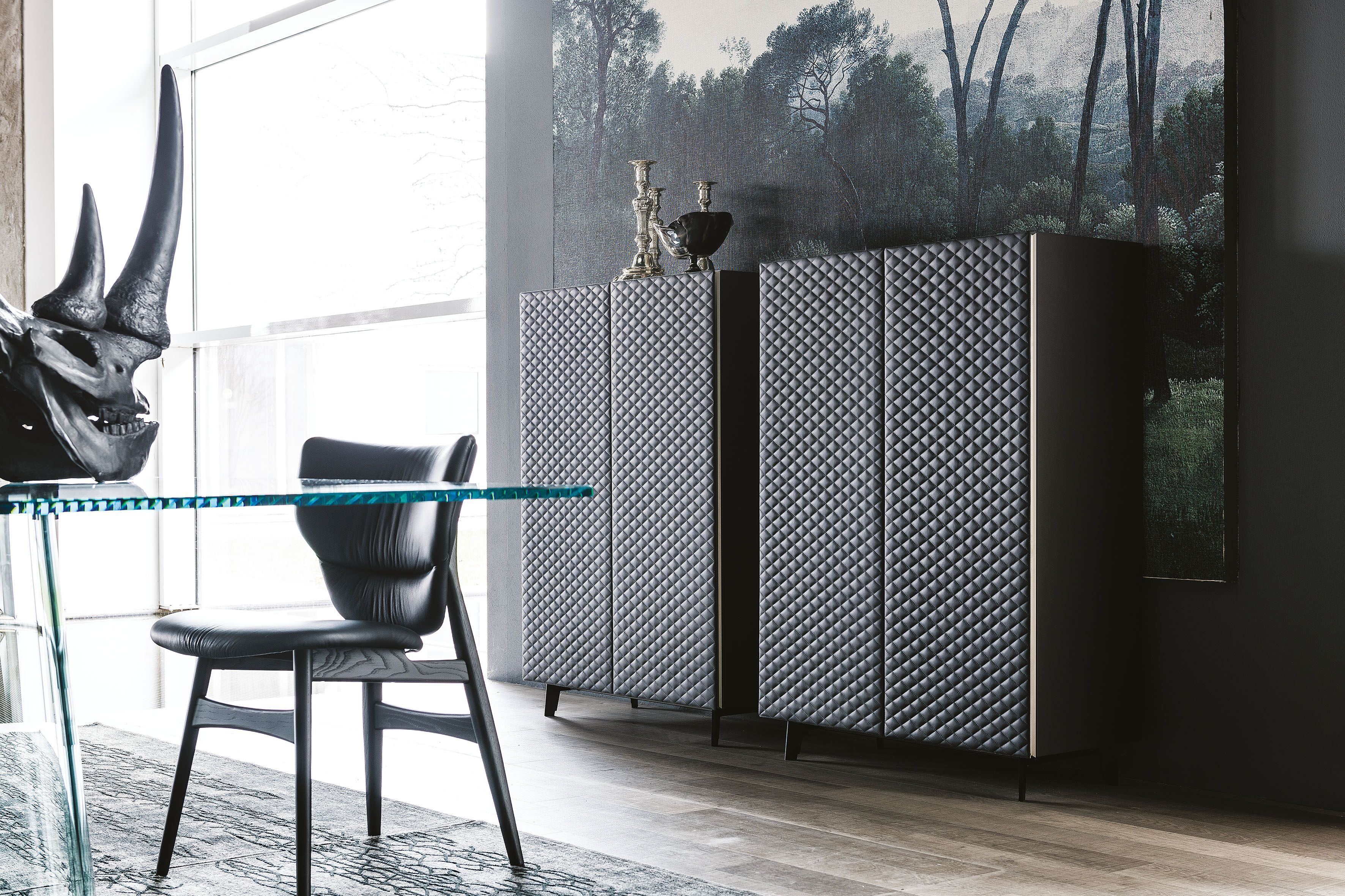 Шкаф с кожаными распашными дверцами Cattelan italia TIFFANY ARCH-00053478 - Вид №5