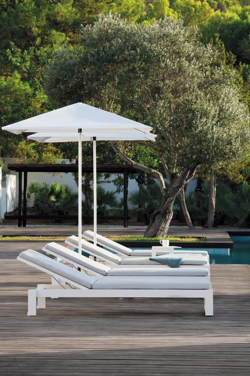 MNST472 Лежак белый f8 текстиль белый Manutti Fuse - Вид №5