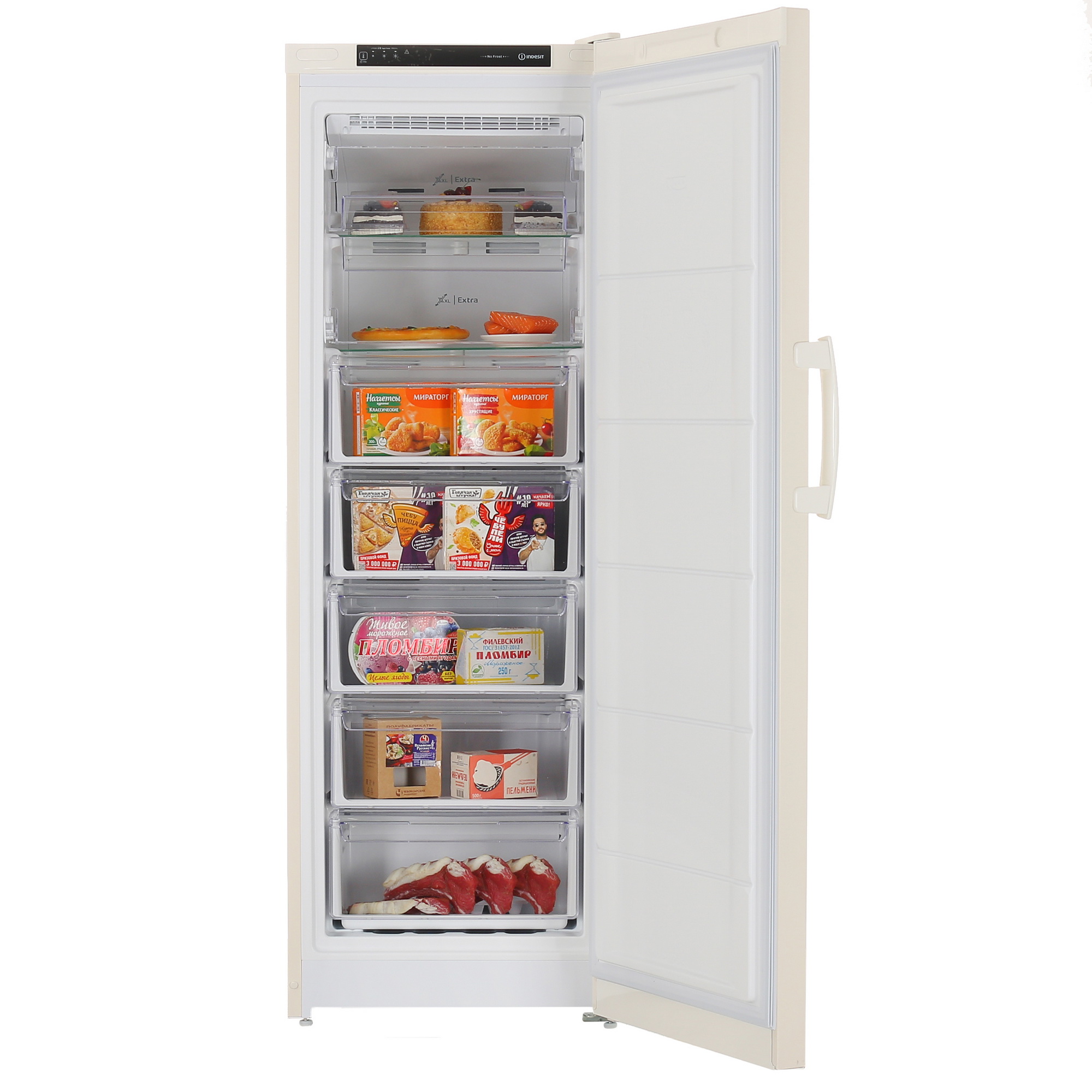 9055110 Морозильный шкаф  Indesit DFZ 5175 E бежевый STDN-0127479 - Вид №5