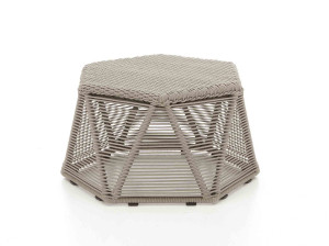 Плетеный алюминиевый садовый пуф
