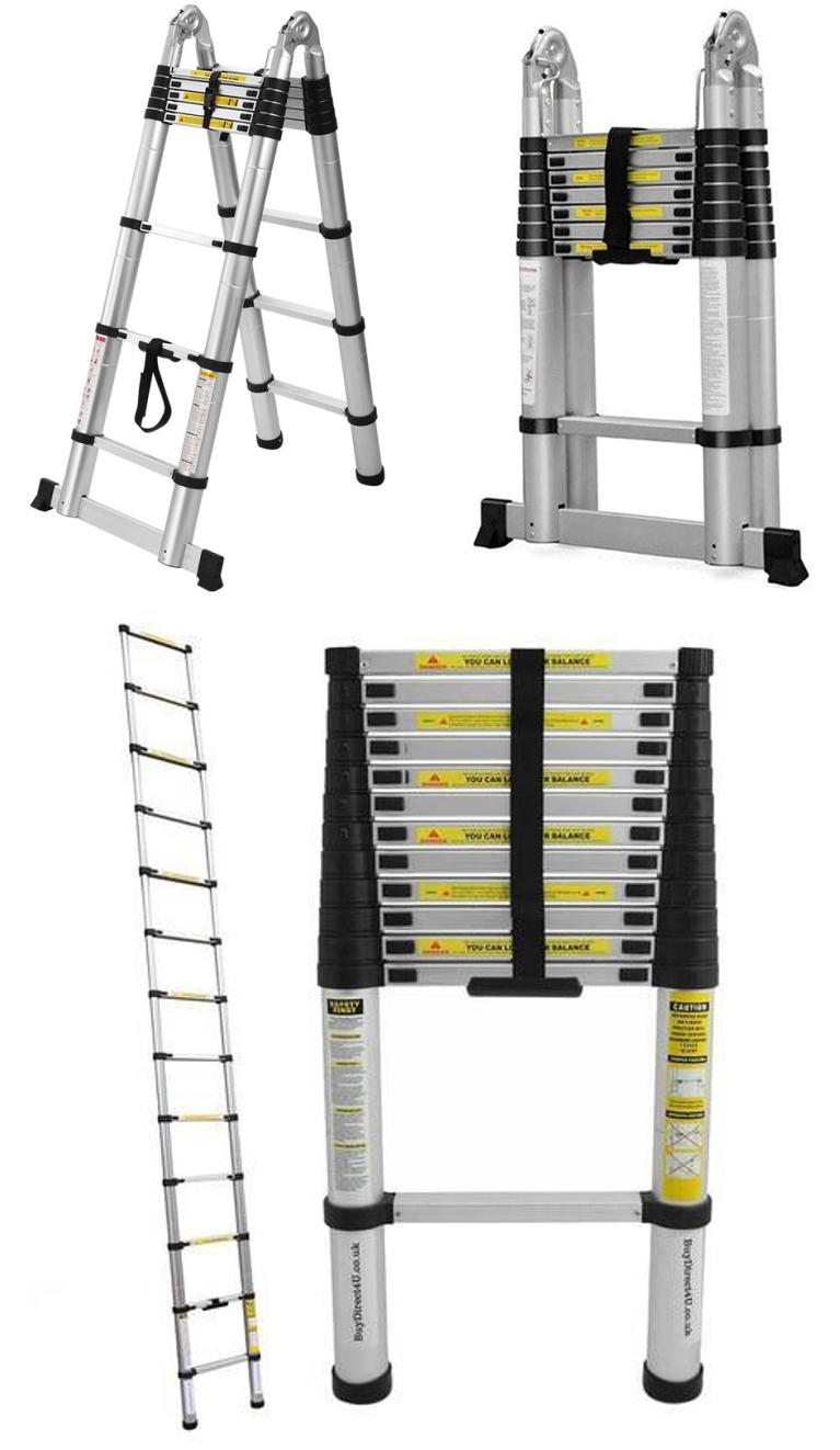 Телескопическая лестница 2,0 м ( 7ступ) ALUMET TLS 2.0 - Вид №15