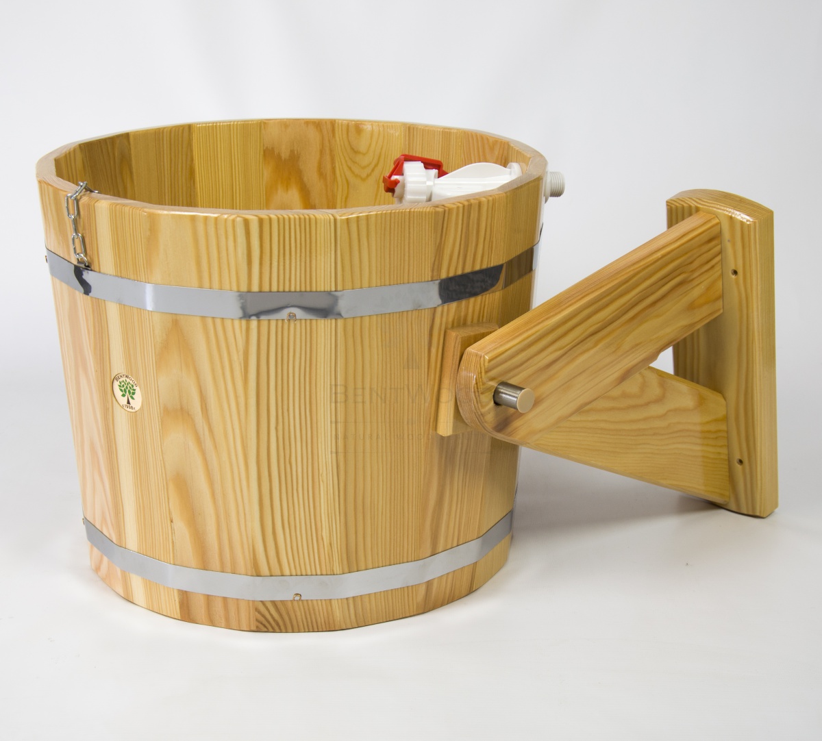 142 Обливное устройство из лиственницы 20 литров (лиственница натуральная) Alyarus  - Вид №3