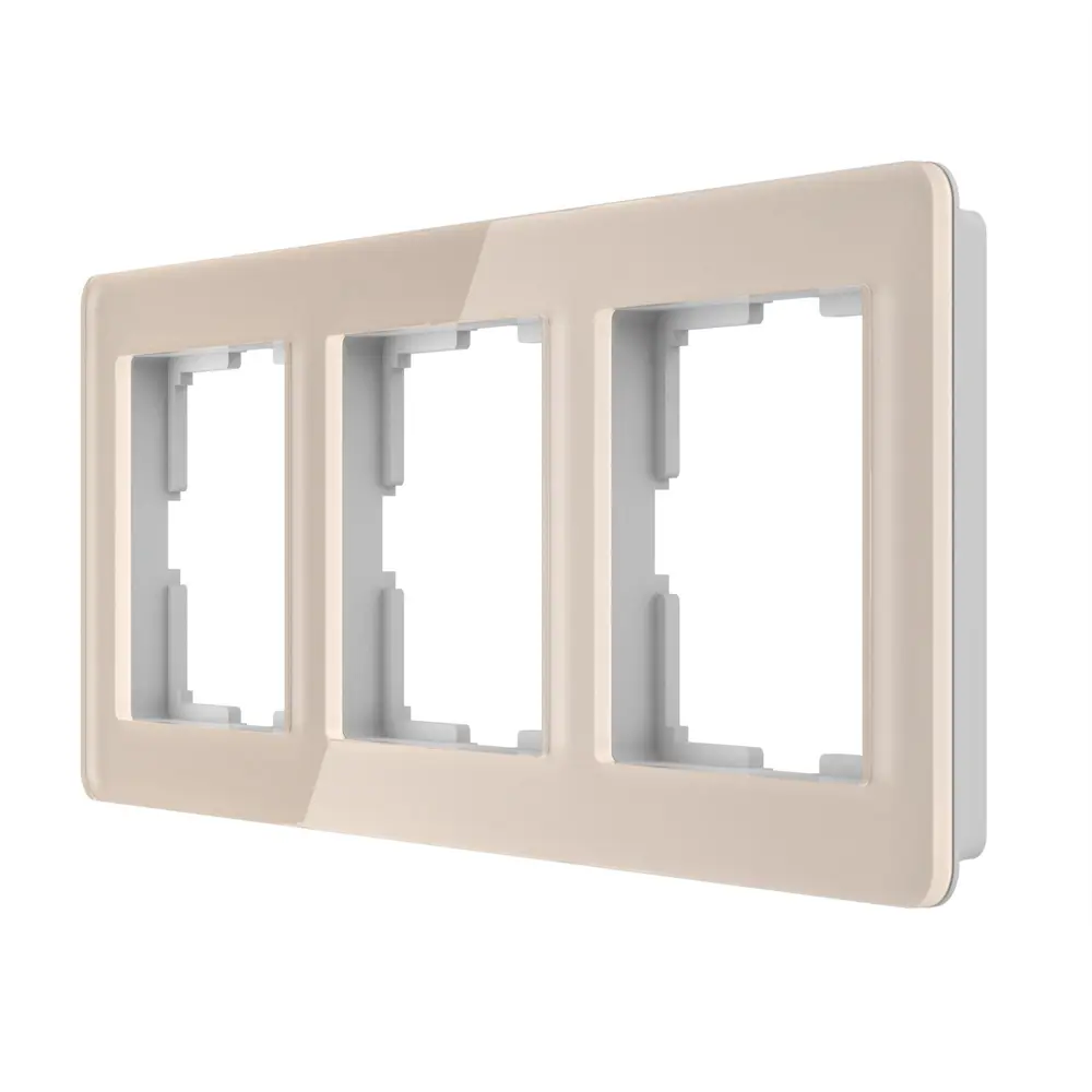 Рамка для розеток WERKEL Acrylic в цвете айвори - 3 поста 86884243 STLM-0072323 - Вид №1