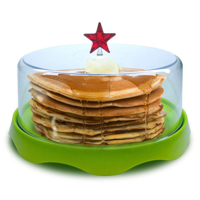 QL10047-GN Тортовница подарочная merry tray средняя зеленая Qualy 