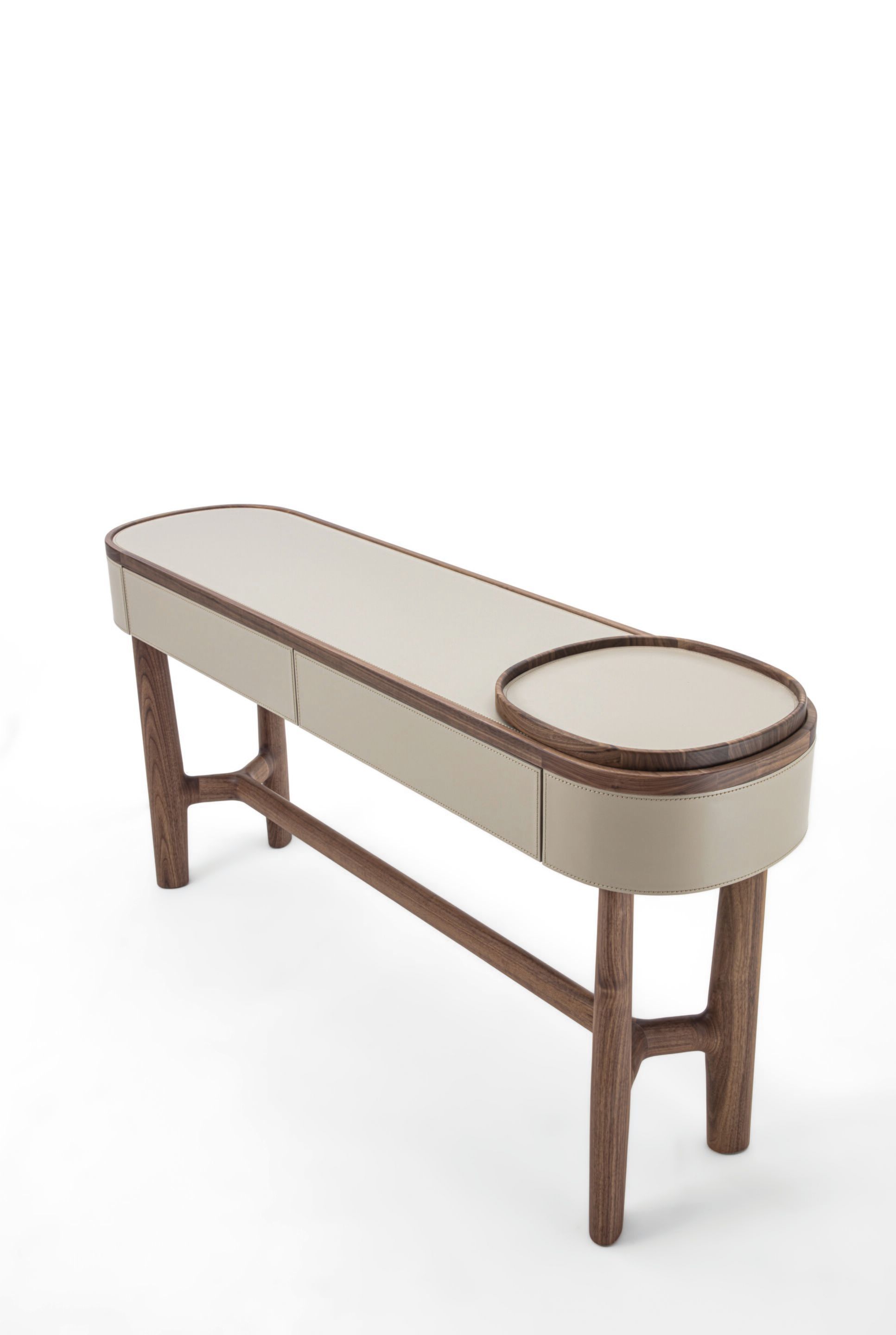 Овальная консоль из орехового дерева с ящиками Porada двадцать четыре ARCH-00060517 - Вид №7