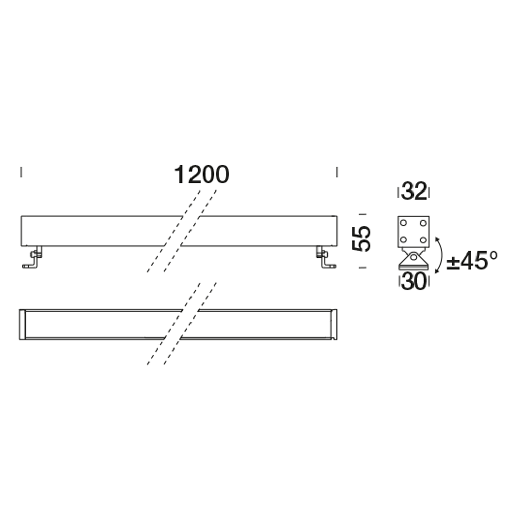 8411668 Подсветка стены Platek MINI CORNICHE Applique  MINI CORNICHE Applique 1200 mm - LED 4000K 40°  - Вид №10