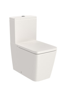 AZ34253650 SQUARE — Комплектный настенный унитаз без ободка с двойным сливом (включает чашу, бачок с нижним кормлением и мягкую крышку) ROCA Inspira
