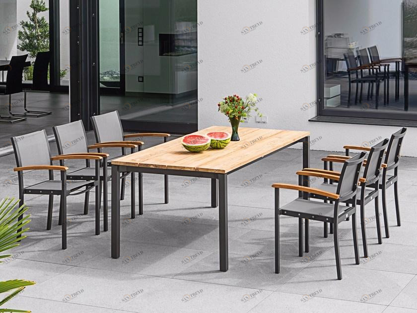 FISCHER MÖBEL Прямоугольный садовый стол из тика Rio sun-id-1389422