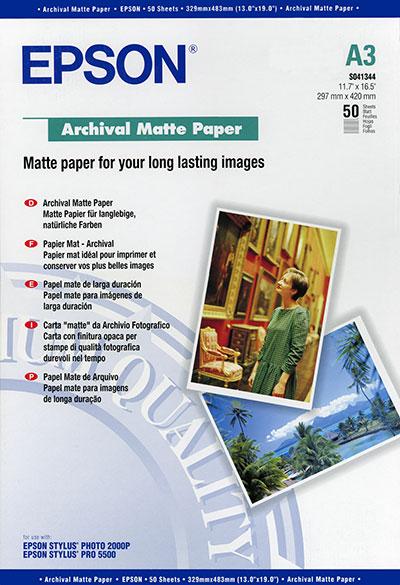 C13S041344 archival matte paper a3 Epson Santreyd 