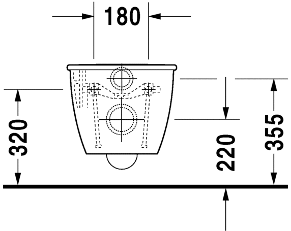 2545092000 Подвесной унитаз настенный Белый Duravit Darling New Германия - Вид №4