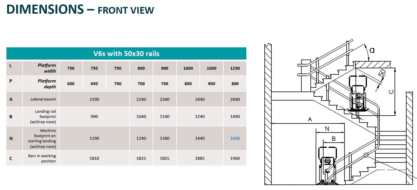 Лестничный подъемник с изогнутой направляющей Vimec V6s ARCH-00108443 - Вид №9