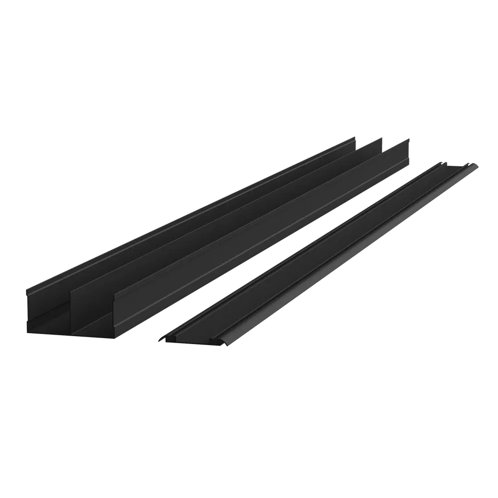 Дверь-купе KONSENSA 244.5x60.4 см МДФ цвет бетон профиль черный STLM-2164913 - Вид №6