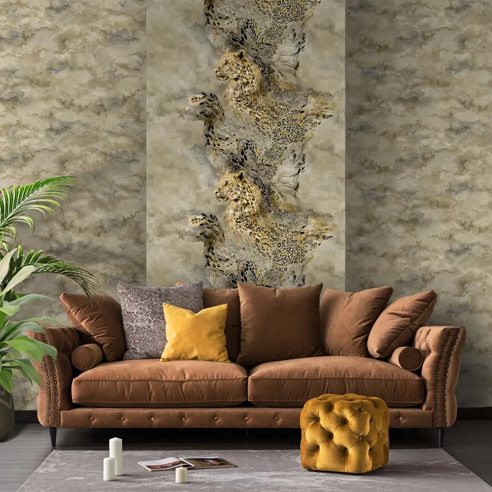 Обои флизелиновые Erismann Naomi желтые 1.06 м ЭР60402-05 STLM-2198580 - Вид №3