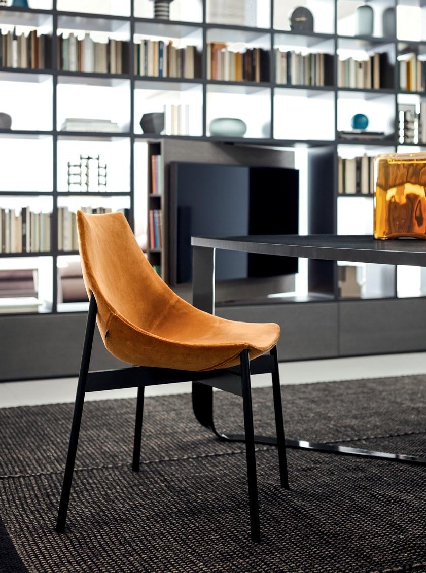 PIANCA Стул с обивкой из ткани с трубчатым основанием sun-id-1494032 - Вид №2