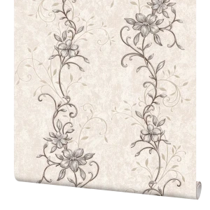 Обои флизелиновые Палитра Floris бежевые 0.53 м PL51015-22 82383471 STLM-2039103