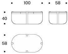 Saba Italia Овальный журнальный столик из железа и стекла sun-id-1435966 - Вид №3