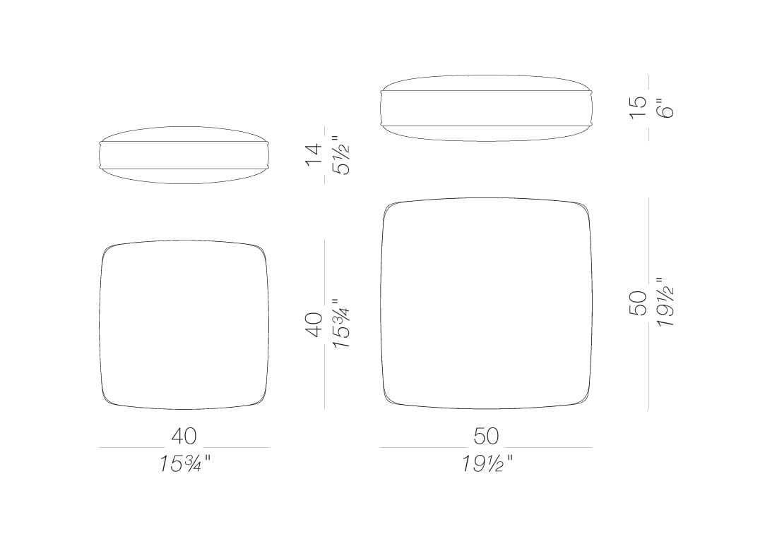 Напольная ткань квадратная подушка Lapalma OORT OUTDOOR ARCH-00059752 - Вид №14