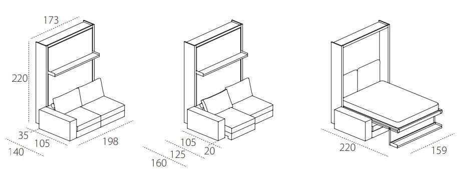 Диван-трансформер из ткани CLEI Tango ARCH-00136330 - Вид №11