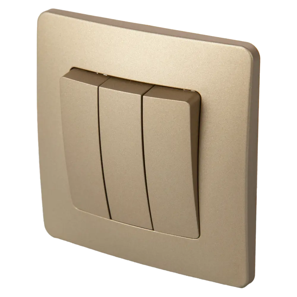 Выключатель встраиваемый Systeme Electric Blanca 3 клавиши цвет титан STLM-2128090