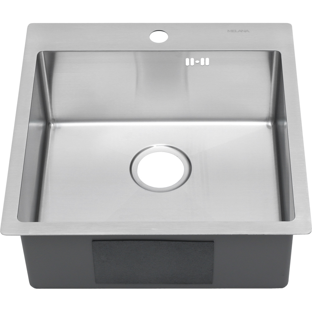 Мойка R5050H MELANA ProfLine 3,0/200 САТИН врезная квадратная MLN-R5050H - Вид №4