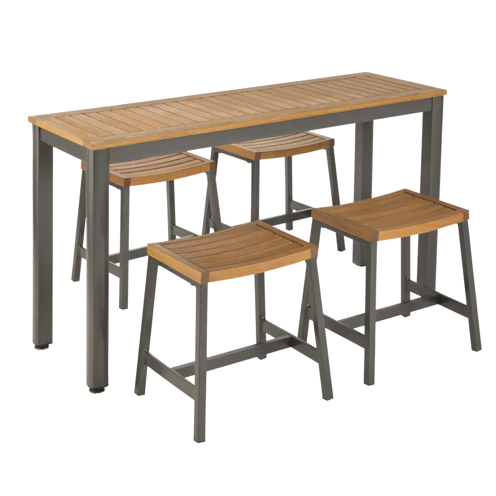 Набор из 2-х табуретов Naterial Oris алюминий цвет эвкалипт STLM-2004983 - Вид №7