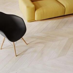 Паркет Ёлка Da Vinci Французская Ёлка 3-х Слойный Классик Дуб Натур (Гладкая) 740х130 мм.