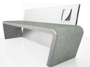 Стальная скамья со спинкой