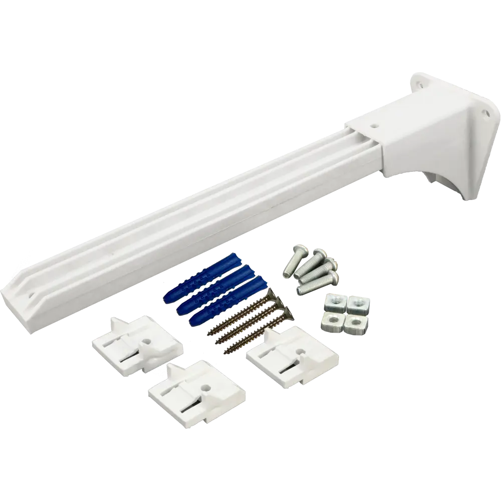 Кронштейн Kauffort 25 см пластик цвет белый Santreyd STLM-2178707 - Вид №1