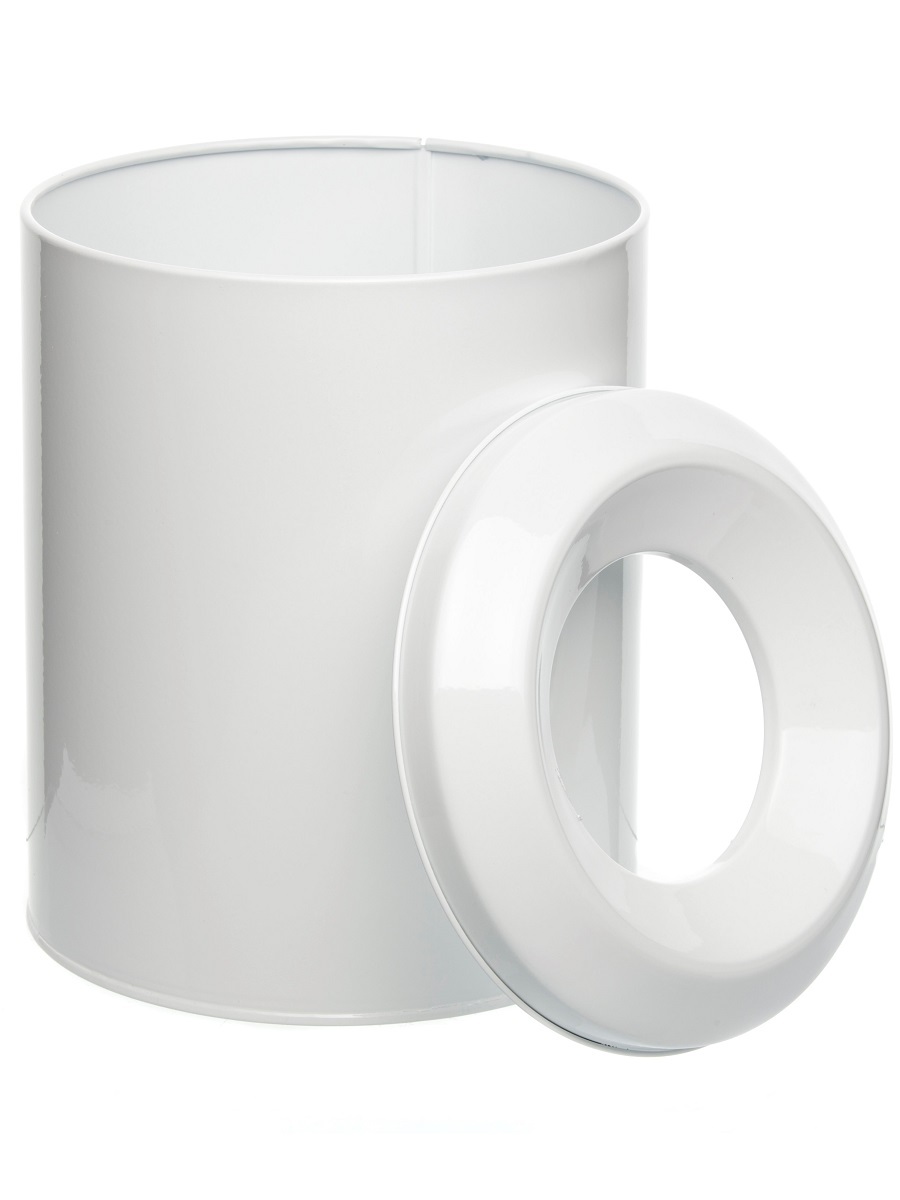 Ведро для мусора  без крышки Carina 8L White NAVAKO 11096 - Вид №1