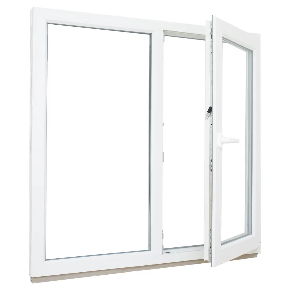 Окно ПВХ двустворчатое 144x145 см глухое/поворотно-откидное правое DECEUNINCK STLM-2204612 - Вид №3