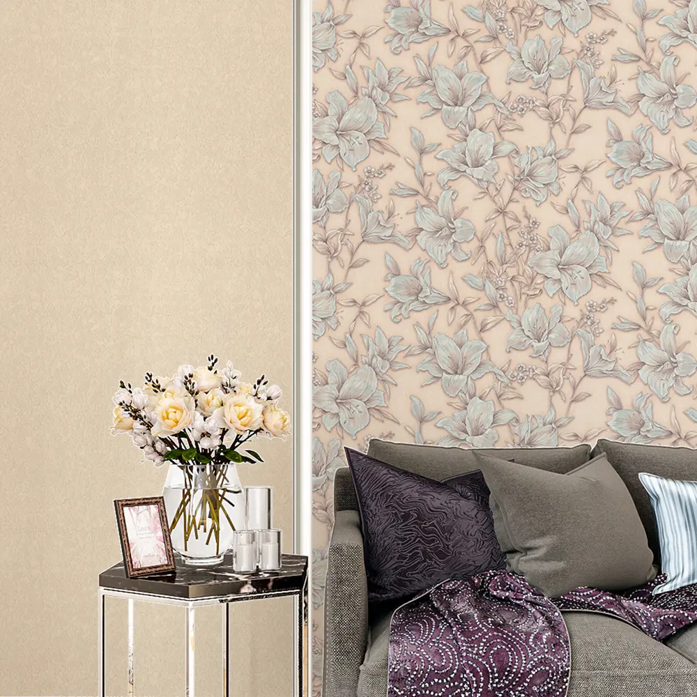 Обои флизелиновые Junona бежевые 1.06 м PP71590-22 Santreyd STLM-2034658 - Вид №2