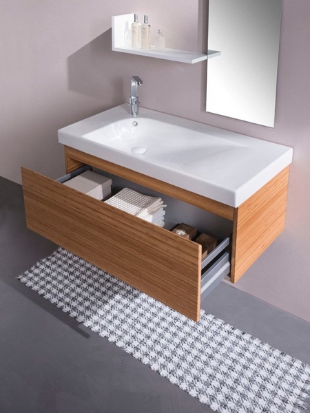 YXF701 G-100 Раковина на 1 отверстие Hatria  - Вид №4