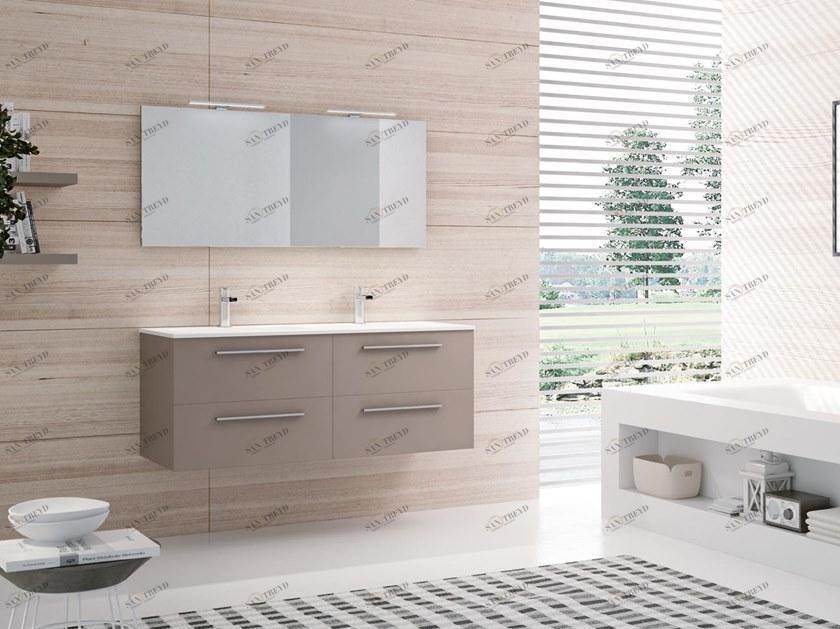 BMT Двойная подвесная тумба под умывальник с зеркалом Sound.blues sun-id-1385942