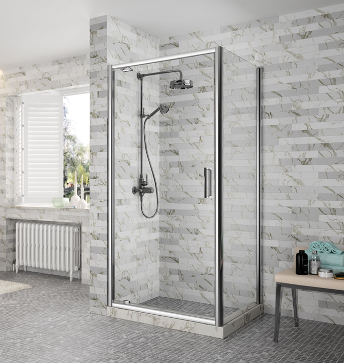 Торцевая панель для монтажа с дверью AR6SP70 Merlyn Arysto Хромированный 