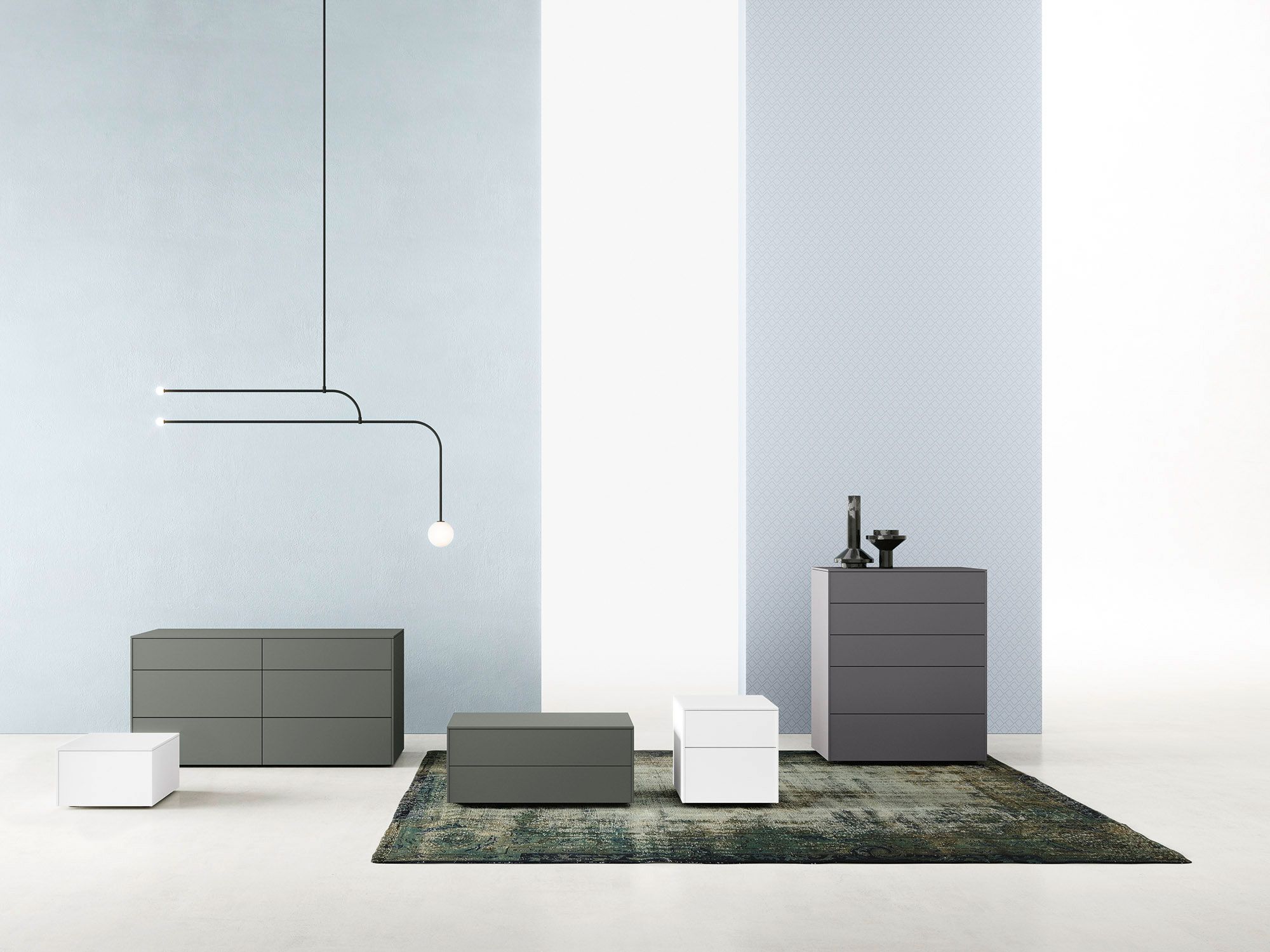 Тумбочка с ящиками Zalf рамка ARCH-00024426 - Вид №1