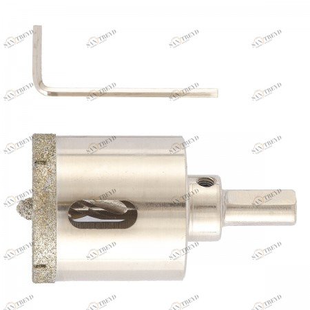 Коронка алмазное по керамограниту 40х67мм трехгранный хвостовик Matrix Матрикс 12827